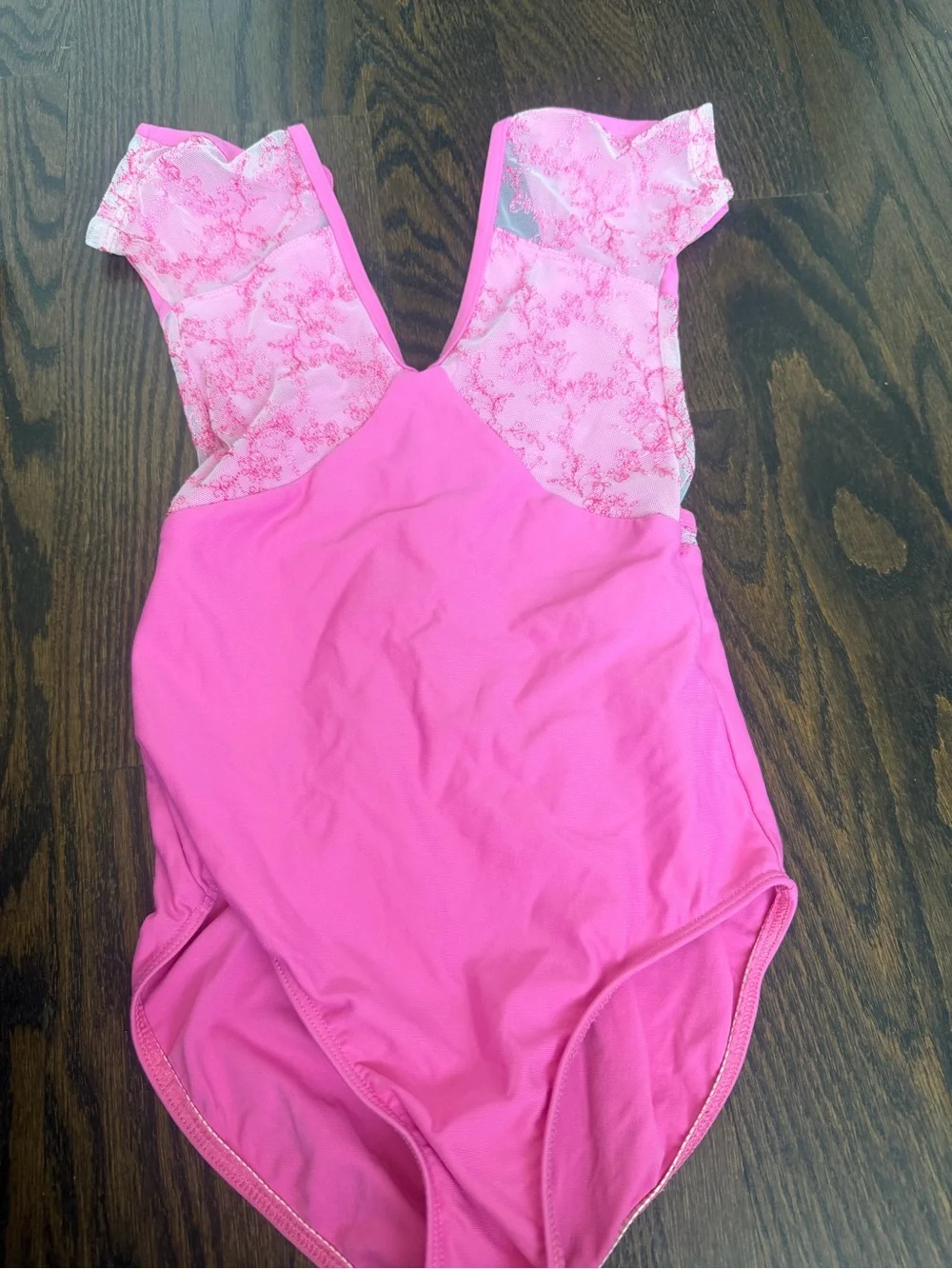 Girls Pink Dance Leotard for Kids (Size 10-12)